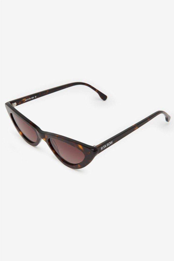 Rita Row Fagus Sunglasses (Brown Tortoise) Rita Row - Fagus Cateye Sunnies – BONA DRAG main image 4