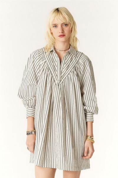 VESTIDO BA&SH FADIA ECRU 2