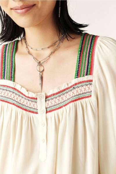 BLUSA BA&SH TOMER ECRU 2