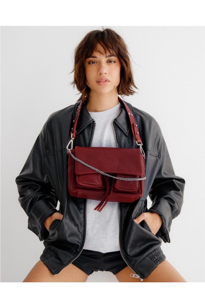 BOLSO NEUVILLE MAXKE BURGUNDY 2
