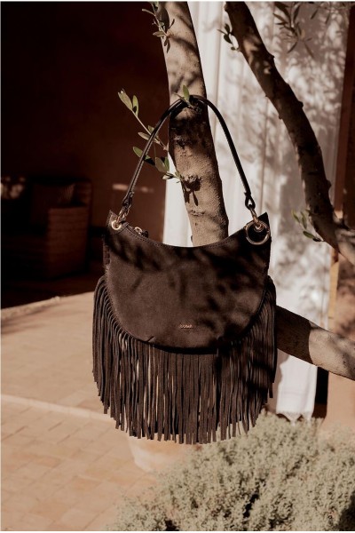 BOLSO BA&SH SWING CHOCO