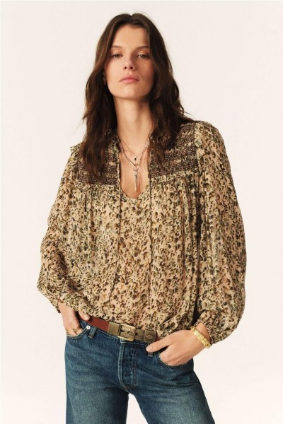 BLUSA BA&SH CAPUCINE ECRU 2