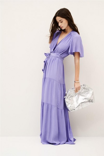 VESTIDO BA&SH NATALIA VIOLET