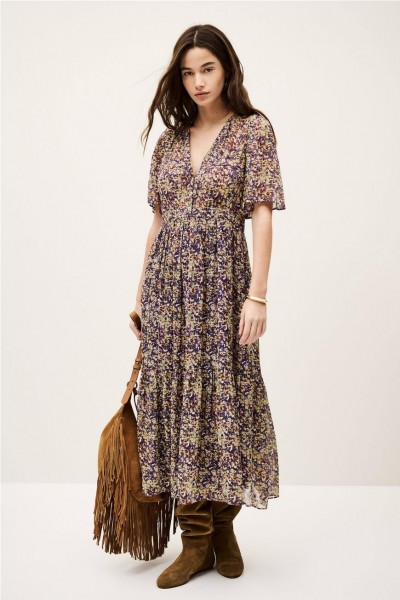 VESTIDO BA&SH LARIOL VIOLET