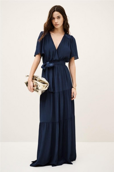 VESTIDO BA&SH NATALIA BLEUNUIT