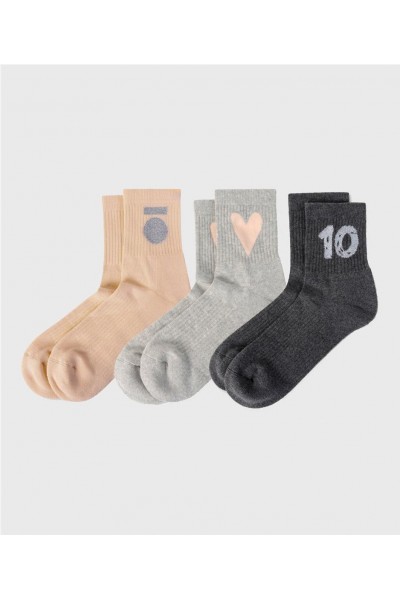 PACK 10DAYS SOCKS PEACH