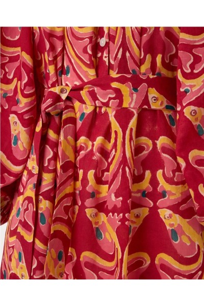 VESTIDO BAKAR BALLOON RED FISH 2