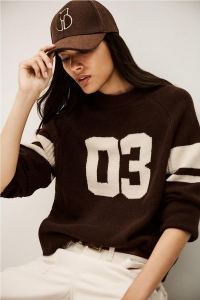 JERSEY BA&SH COBE CHOCOLATE