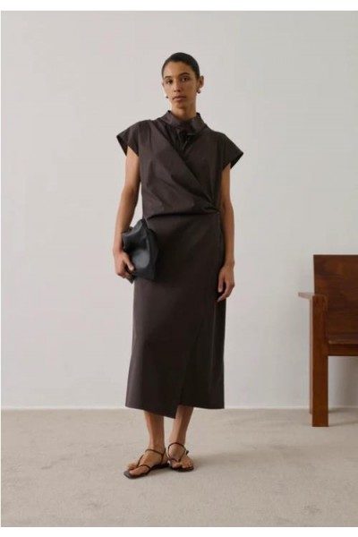 VESTIDO SOEUR FOGGIA MARRON