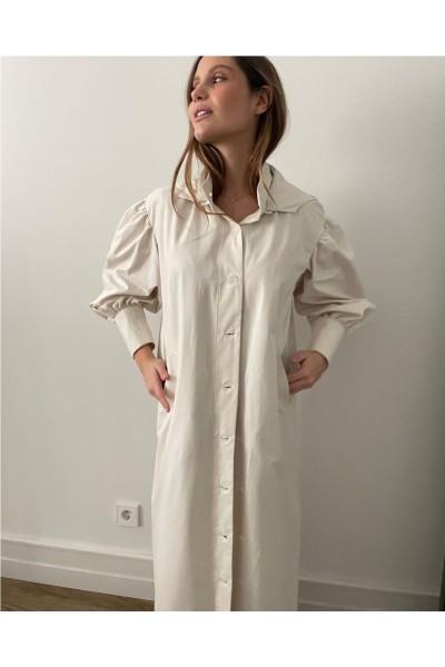 GABARDINA MAGNOLYA MAT BLANC