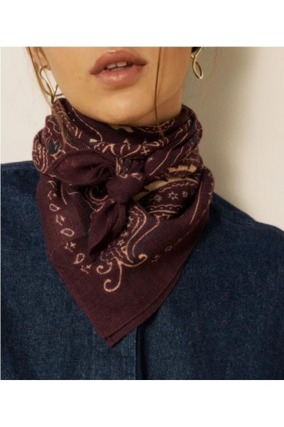 BANDANA HARTFORD PAISLEY WINE