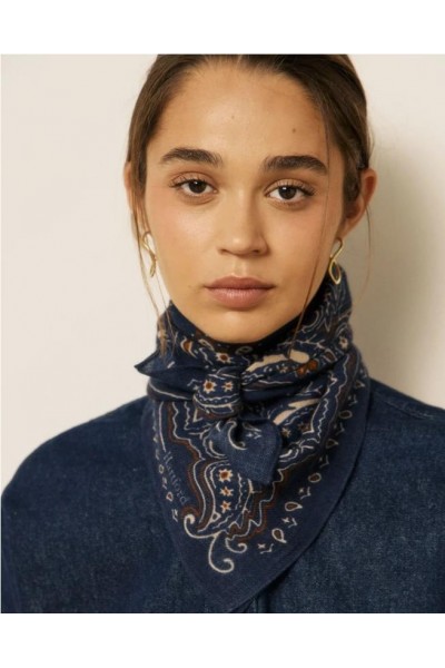 BANDANA HARTFORD PAISLEY NAVY 2