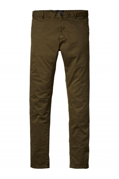 GARMENT DYED CHINO IN PEACHED