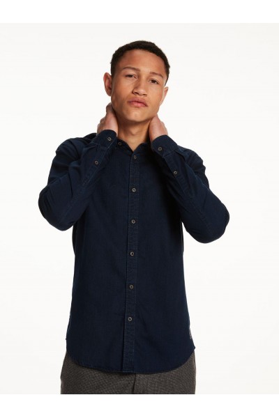 LONGSLEEVE CLASSIC INDIGO SHIR