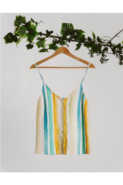 TOP LUNA BEACH LINO RAYAS 2